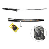 Espada Katana Samurai Wakizashi Média Aço Carbono / Ninja
