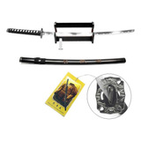Espada Katana Último Samurai Aço Carbono Brinde Suporte Óleo