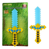 Espada Minecraft Diamante 36cm Com Som