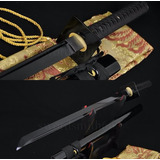 Espada Ninja Afiada Lâmina Negra Corte