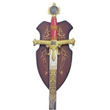 Espada Rei Davi Medieval C/suporte Parede Tamanho Real 120cm