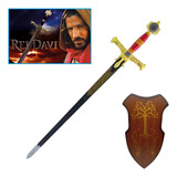 Espada Rei Davi Medieval C/suporte Parede Tamanho Real 