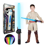 Espada Sabre Luz Luz E Som Muda De Cor Presente Menino Jedi