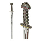 Espada Vikings Rei Ragnar Lothbrok Aço Inox + Suporte Parede