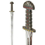 Espada Vikings Rei Ragnar Lothbrok Aço Inox + Suporte Parede