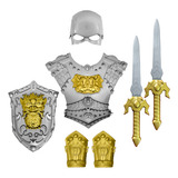 Espadas Escudo Máscara De Brinquedo Medieval Toy Master