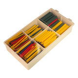 Espaguete Isolante Termo Retrátil 328 Pçs Colorido C/ Estojo