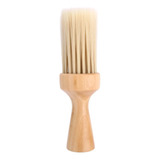 Espanador Bolinha Cabo De Madeira Super Macio P/ Barbearia