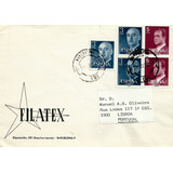 Espanha 1976 Envelope Circulado Efigie Franco E Juan Carlos