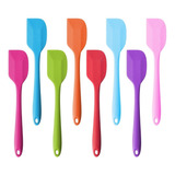 Espatula De Silicone Color Reforçada 28cm 3 Uni Cor Colorida