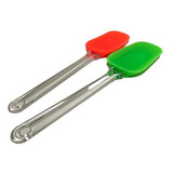 Espátula De Silicone Com Cabo Acrílico 25cm Confeiteiro