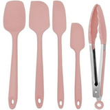 Espátula De Silicone Confeiteiro Pegador Pinça Kit 5 Peças