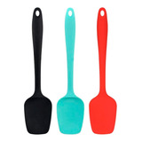 Espátula De Silicone Reta Color Reforçada Premium 27,5 Cm
