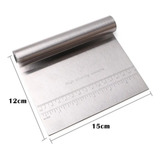 Espátula Inox Prática Raspador Massa Pizza Pão Chocolate