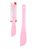 Espátula Pão Duro Silicone Cabo Maciço 28cm Casa Cozinha Cor Rosa