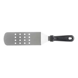 Espátula Perfurada Curva Profissional Aço Inox 35,5x7 Cm