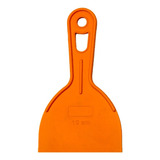 Espátula Plástica Lisa Laranja Para Massa Corrida Gesso 10cm