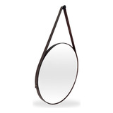 Espelho Adnet 30cm Para Banheiro Quarto Sala Suporte E Alça