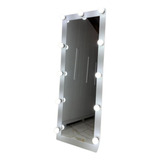 Espelho Camarim Corpo Todo 1,61 X 0,61 Branco Moldura Lisa