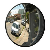 Espelho Convexo Segurança Lojas Estacionamento Garagem 60cm Cor Da Moldura Preta