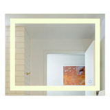 Espelho De Luxo Com Led Frontal Embutido Touch 120cm X 65cm