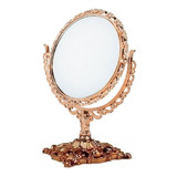 Espelho De Mesa Princesas Duplo Oval Zoom Aumento Maquiagem