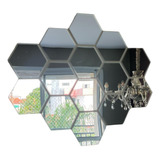 Espelho Decorativo Acrilico Hexagonal 10 Peças