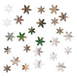 Espelho Decorativo Acrílico Kit Com 100 Mini Flor