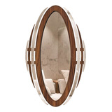 Espelho Decorativo De Parede Moldura Madeira Vicenza 31x50