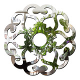 Espelho Decorativo Mandala Flor Grande 80 Cm X 80 Cm