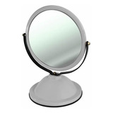 Espelho Dupla Face Branco Com Aumento Para Ótica