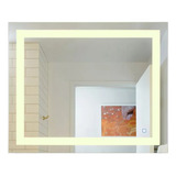 Espelho Grande Led Frontal 100 X 70cm Botão Touch Toque