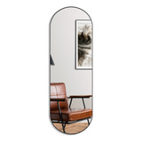 Espelho Oval Decorativo 150x50 Com Borda