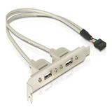 Espelho Painel Traseiro 2 Portas Usb 2.0 Placa Mãe