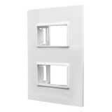 Espelho Placa C/ Suporte 2 Módulos Horizontal Vivaz Ilumi