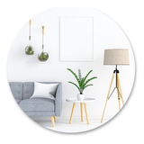 Espelho Redondo Banheiro 40cm Decorativo Fixação Simples