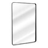 Espelho Retangular Moldura Em Metal 90x60