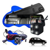 Espelho Retrovisor 4.3 Camera Frontal Ré Lente Movel Kit Nf