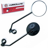 Espelho Retrovisor Absolut Jy-102 Retangular Preto Bicicleta
