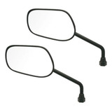 Espelho Retrovisor Para Bicicleta Eletrica E-bike Preto Par