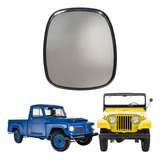 Espelho Retrovisor Retangular Jeep / Rural / F75 Ford Willys