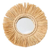 Espelhos Redondos De Bambu Para Decoração Espelho Completo