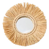 Espelhos Redondos De Bambu Para Decoração Espelho Completo