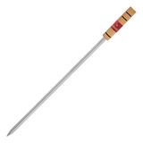 Espeto Churrasco Gaúcho 75cm - Aço Cromado Profissional