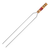 Espeto Churrasco Gaúcho Duplo 85cm Aço Cromado Profissional