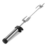 Espeto Giratório Inox Rotary Speto Original Portátil A Pilha