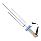 Espeto Giratório Portátil Elétrico Gira Grill Aço Inox