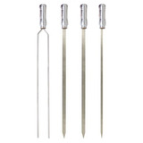 Espetos Churrasco Aço Inox 95 Cm