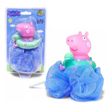 Esponja Azul George Hora Do Banho Peppa Pig Dtc 4697 Cor Azul-claro Liso