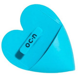 Esponja De Silicone Para Limpeza Facial Azul Heart Sponge